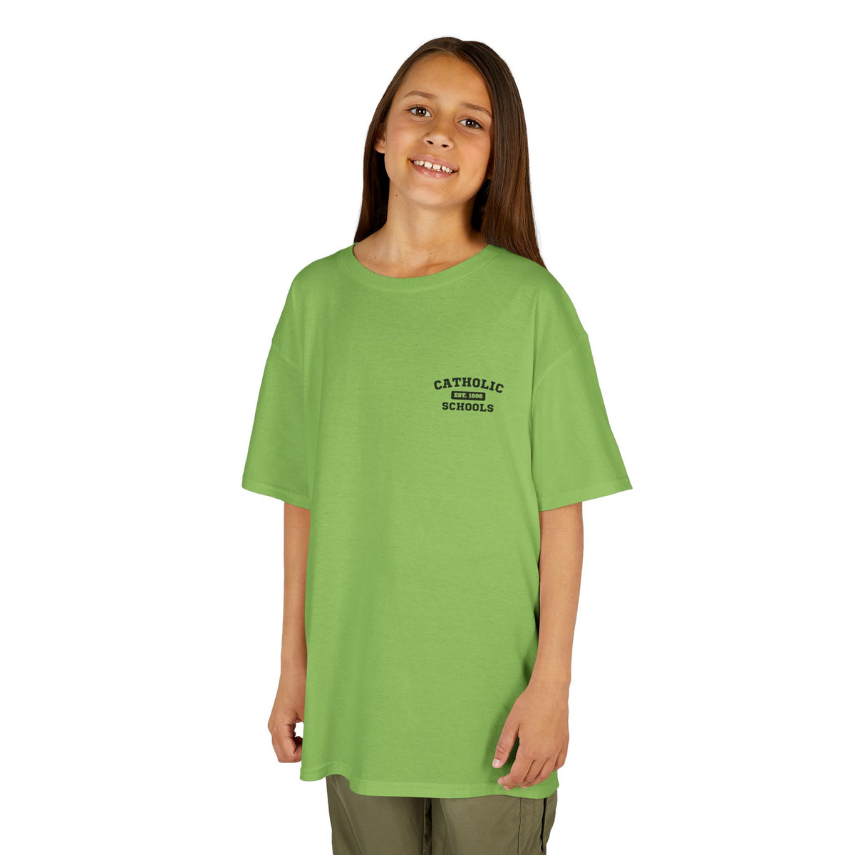 Catholic Schools Est. 1606 Kids T-Shirt – "Building Minds for This World, Souls for the Next" (Catholic Schools Series)