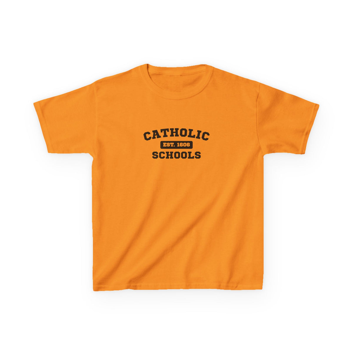 Kids Catholic Schools Tee – Established 1606 – Youth School Spirit Shirt
