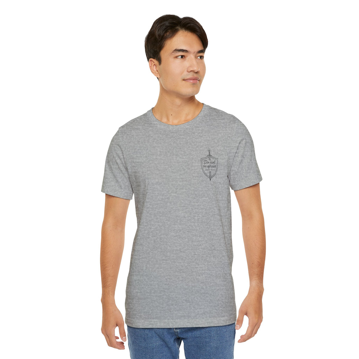 Be Not Afraid Catholic T-Shirt - Isaiah 41:10 & St. John Paul II Inspirational Tee