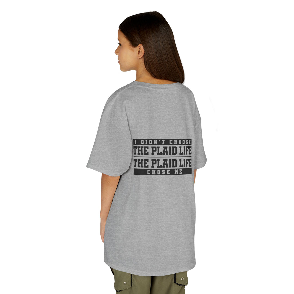 Catholic Schools Est. 1606 Kids T-Shirt – "I Didn't Choose the Plaid Life, The Plaid Life Chose Me" (Catholic Schools Series)