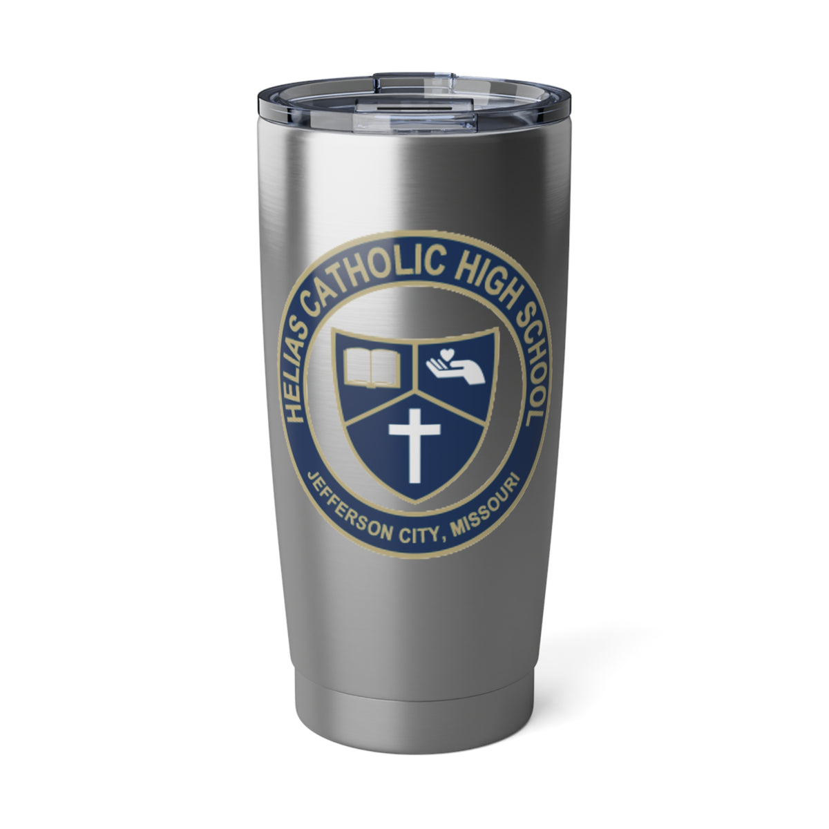 Helias Catholic School - Jefferson City, MO  20oz Stainless Steel Tumbler – Insulated Travel Mug with School Logo