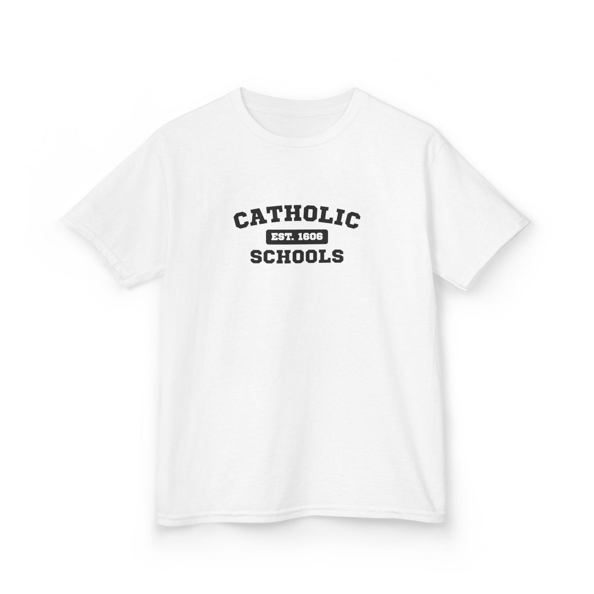 Kids Catholic Schools Tee – Established 1606 – Youth School Spirit Shirt