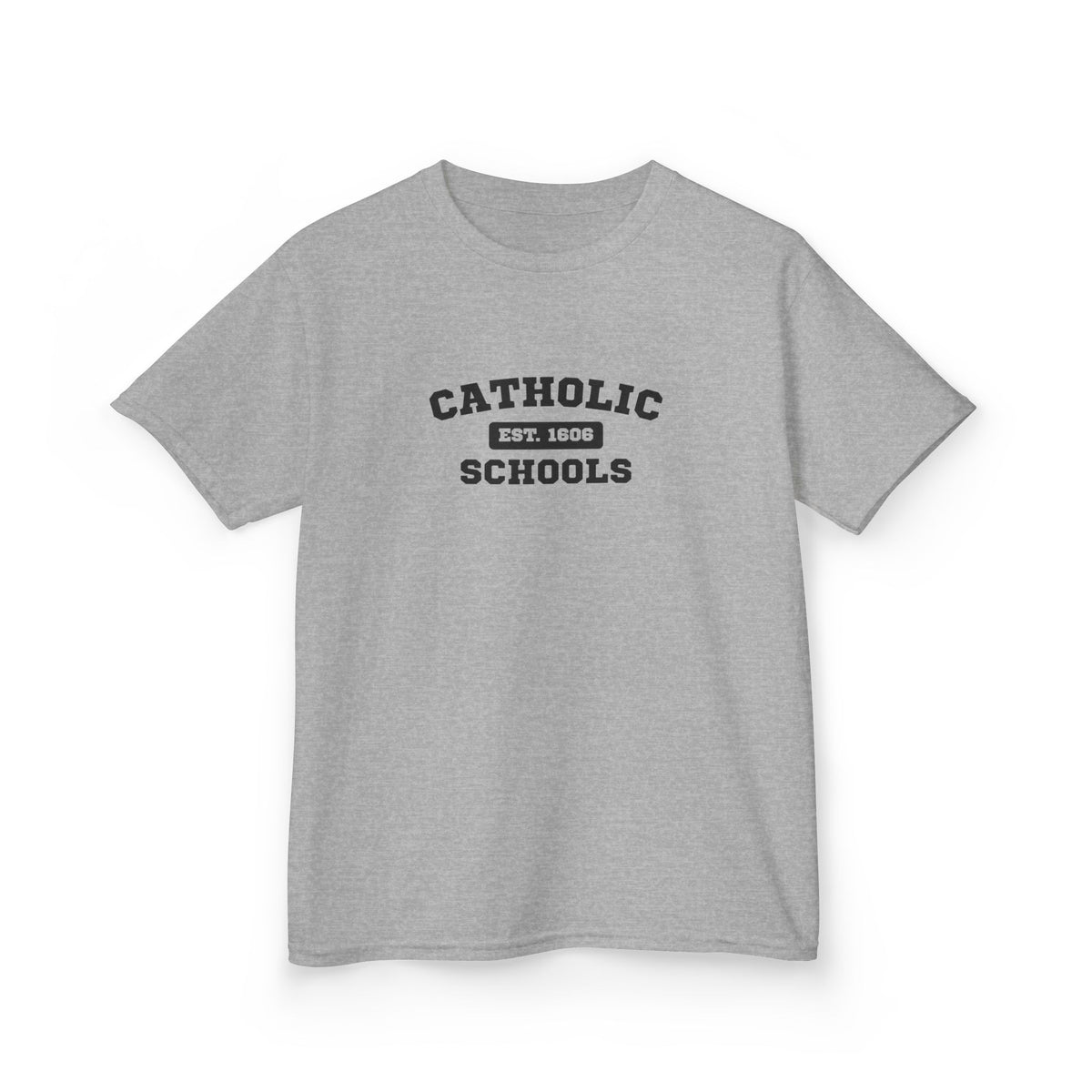 Kids Catholic Schools Tee – Established 1606 – Youth School Spirit Shirt