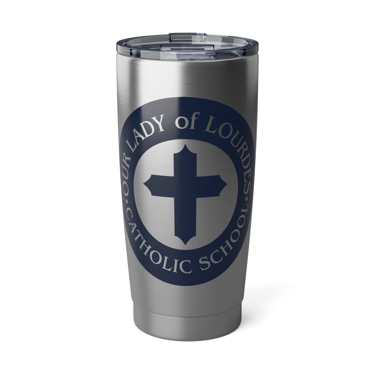 Our Lady of Lourdes School - Richmond, VA  20oz Stainless Steel Tumbler – Insulated Travel Mug with School Logo