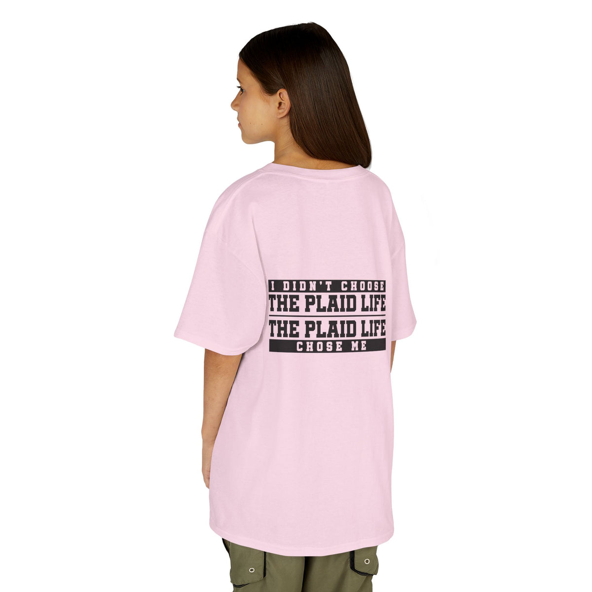 Catholic Schools Est. 1606 Kids T-Shirt – "I Didn't Choose the Plaid Life, The Plaid Life Chose Me" (Catholic Schools Series)