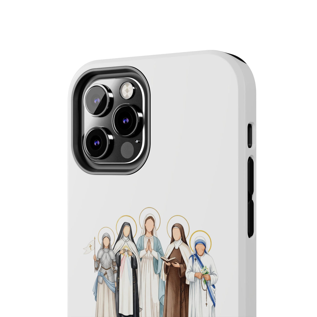 Faith, Strength, Grace, Catholic-Tough Phone Case - Women Saints iPhone & Samsung Case