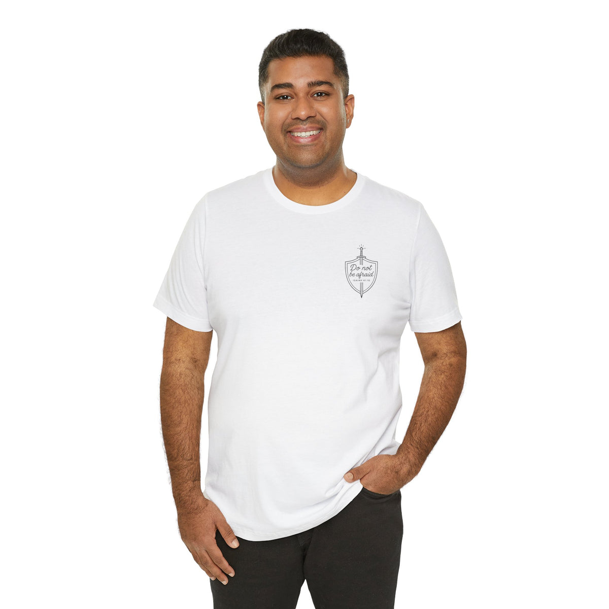Be Not Afraid Catholic T-Shirt - Isaiah 41:10 & St. John Paul II Inspirational Tee