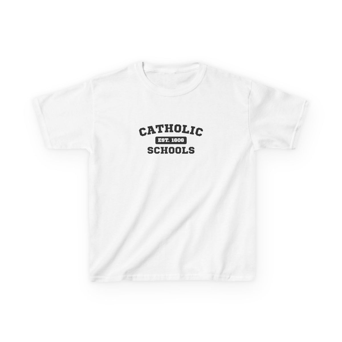 Kids Catholic Schools Tee – Established 1606 – Youth School Spirit Shirt