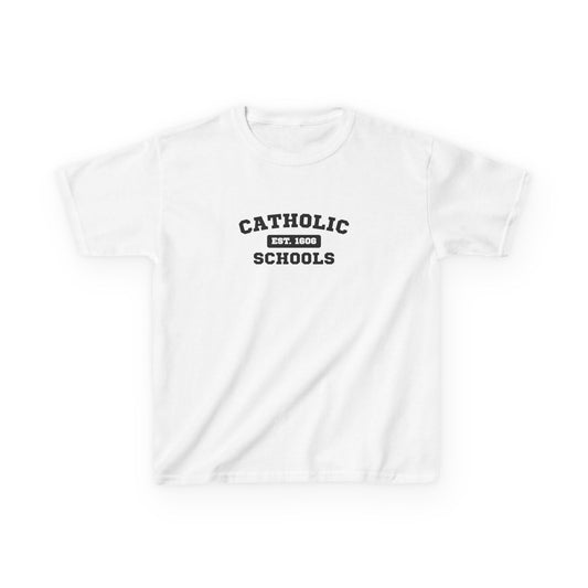 Kids Catholic Schools Tee – Established 1606 – Youth School Spirit Shirt