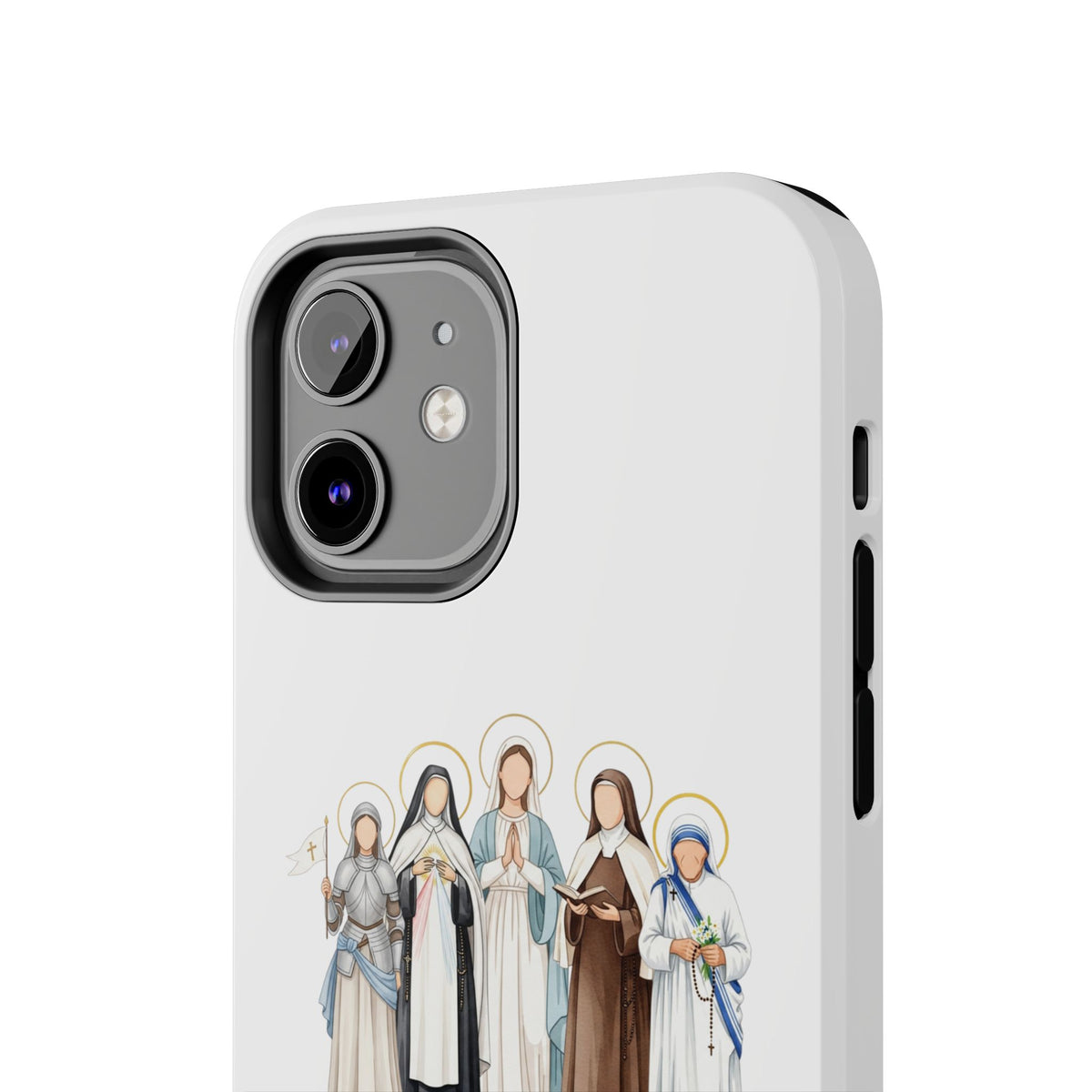 Faith, Strength, Grace, Catholic-Tough Phone Case - Women Saints iPhone & Samsung Case