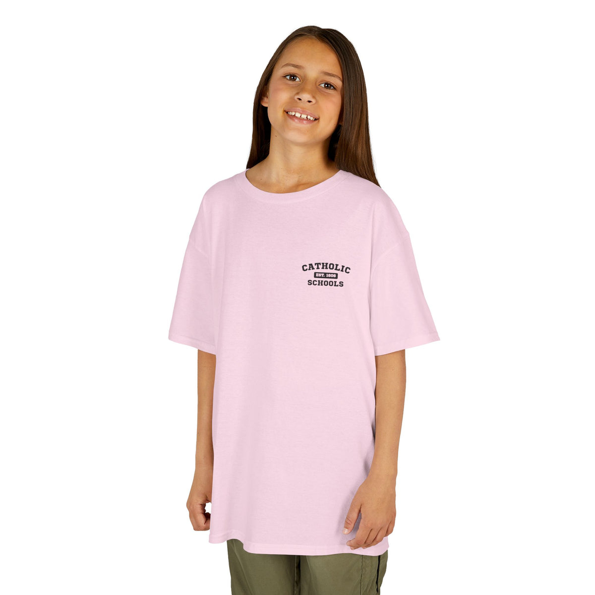 Catholic Schools Est. 1606 Kids T-Shirt – "Building Minds for This World, Souls for the Next" (Catholic Schools Series)