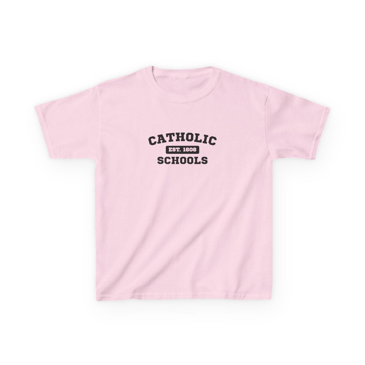 Kids Catholic Schools Tee – Established 1606 – Youth School Spirit Shirt