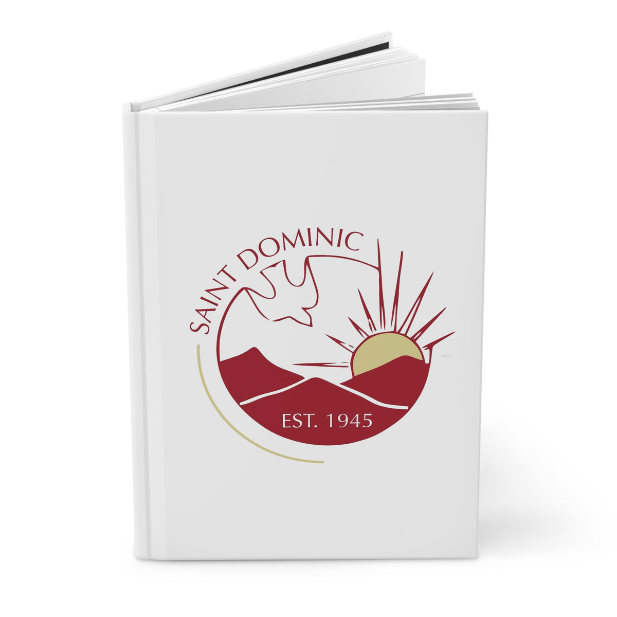 Saint Dominic Hardcover Journal — Established 1945 Sunrise Logo Notebook