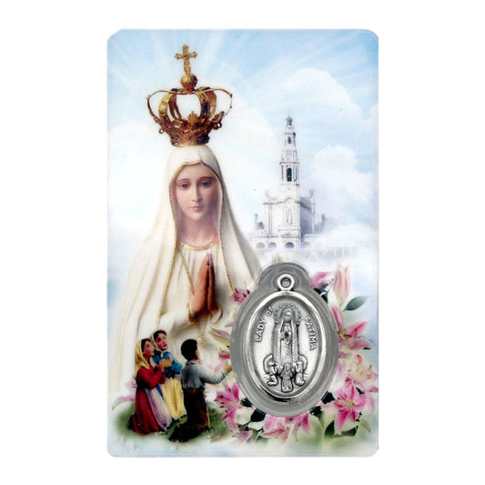 Our Lady of Fatima Prayer Card