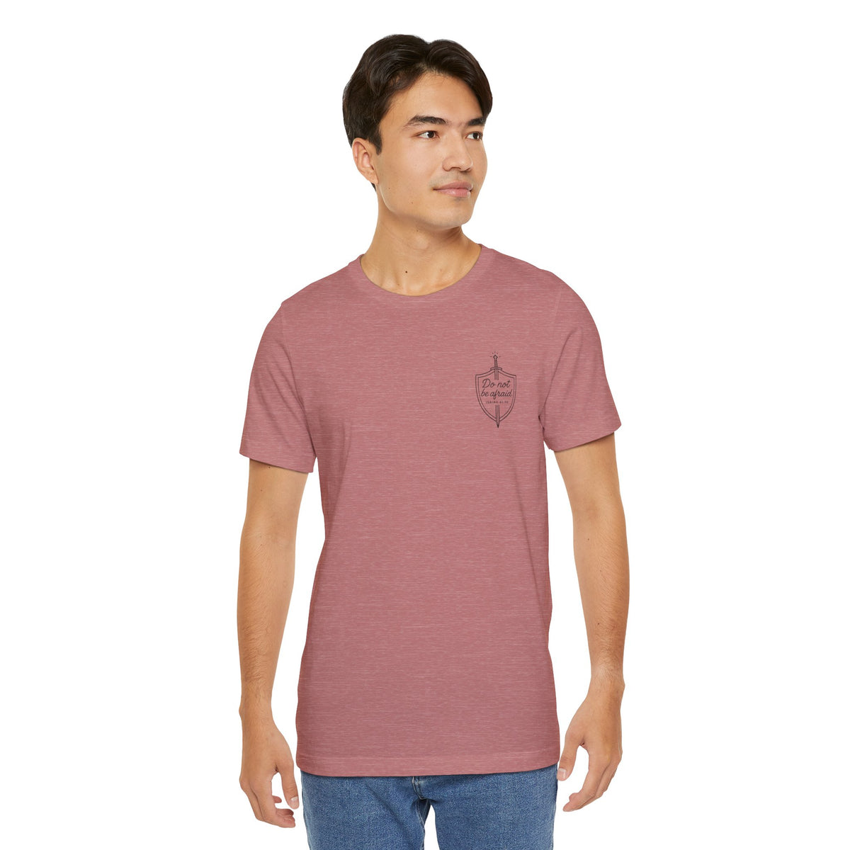 Be Not Afraid Catholic T-Shirt - Isaiah 41:10 & St. John Paul II Inspirational Tee