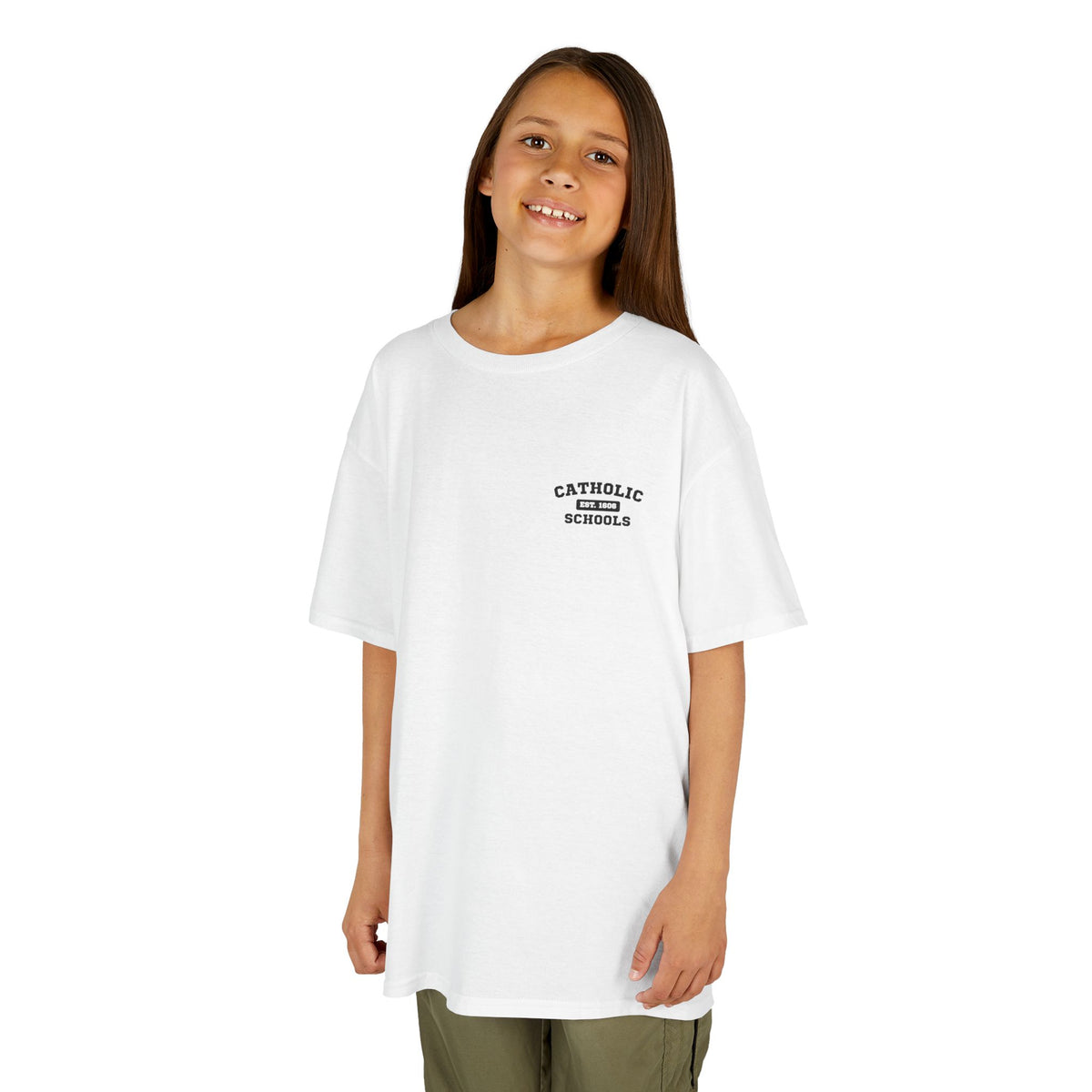 Catholic Schools Est. 1606 Kids T-Shirt – "I Didn't Choose the Plaid Life, The Plaid Life Chose Me" (Catholic Schools Series)