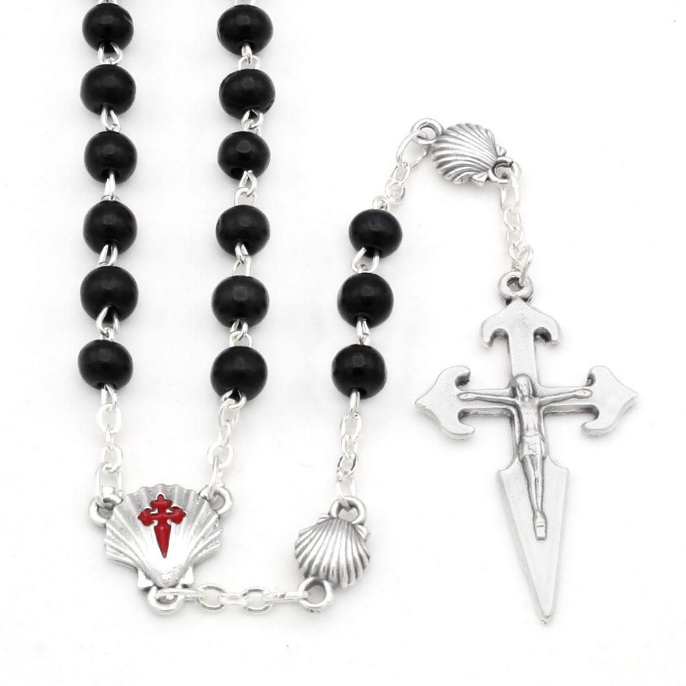 St James Santiago Pilgrimage Rosary wooden beads